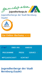 Mobile Screenshot of jugendherberge-bernburg.de